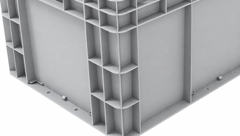 Ribbed corner construction — Euro containers