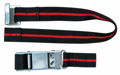 Buckle fastening straps — Buckle strap configuration