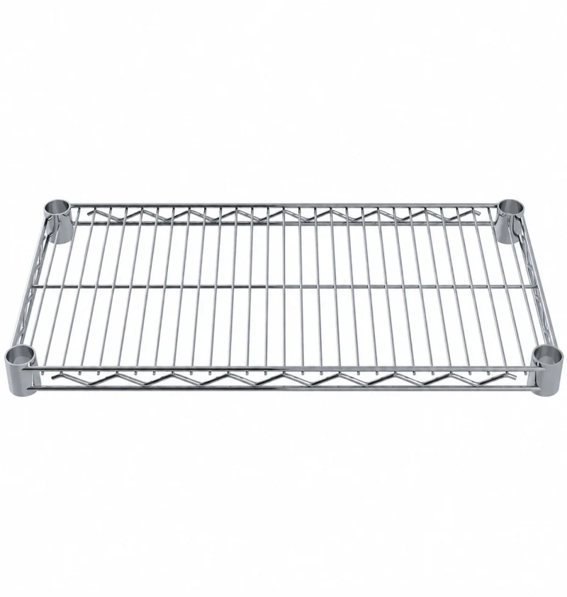 Wire shelf construction — Wire shelving with bins